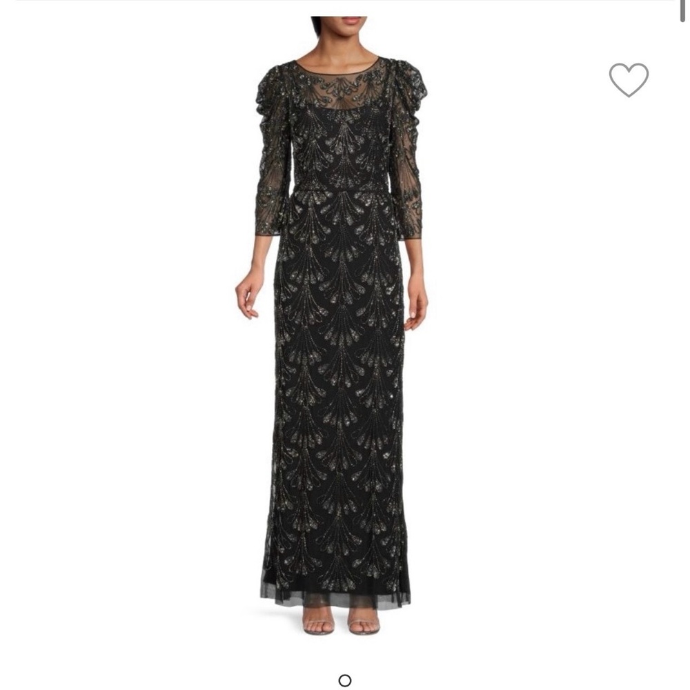 Aidan Mattox long sleeve dress
Black beaded long sleeve maxi dress #maxidress